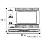 Painel Suspenso Moderno Para Tv Até 60 Polegadas 100% Mdf Eva