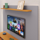 Painel Suspenso Nairóbi Prateleira Superior Nicho Tv até 48 P