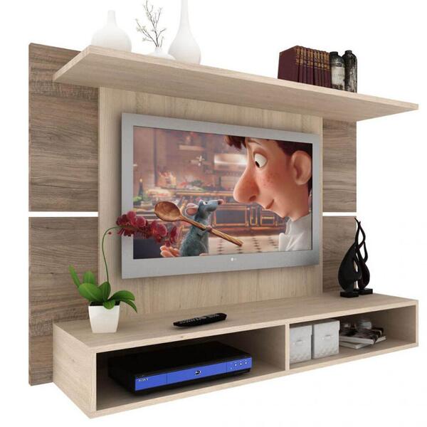 Painel Suspenso Nicho Tv 49 Carvalho Sintra Lilies Móveis