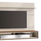 Painel Suspenso Ópera 218cm Com Espelho Off White/ Freijó G29