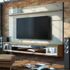 Painel Suspenso Ópera 218cm Com Espelho Off White/ Freijó G29