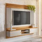 Painel Suspenso Para Tv 70 Pol. 200cm Barceli L06 Nature/off