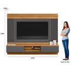 Painel Suspenso Para Tv 75 Pol. 217cm Barceli L06 Nature/chum