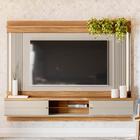 Painel Suspenso Para Tv 75 Pol. Com Led 217cm Barceli L06 Nat