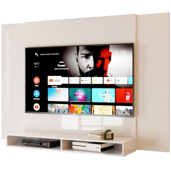 Painel Suspenso Para Tv Até 42 Polegadas Com Nichos Odessa Of
