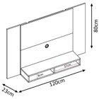 Painel Suspenso Para Tv Até 42 Polegadas Com Nichos Odessa Of