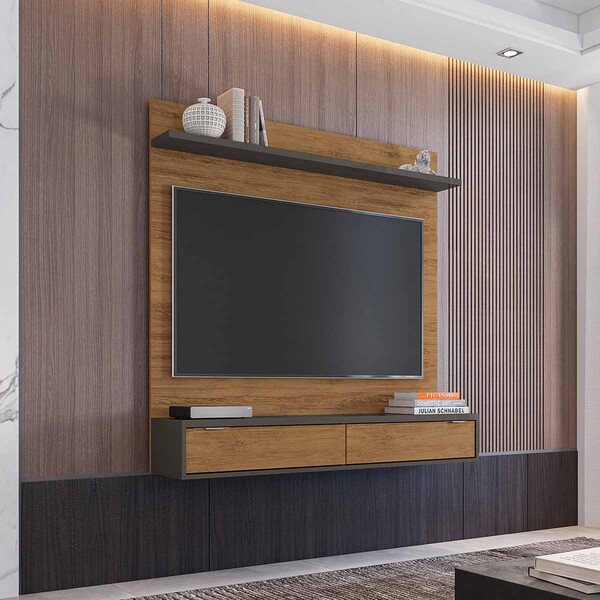 Painel Suspenso Para Tv Até 55" Filadélfia L01 - Amarena Móve
