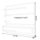 Painel Suspenso Para Tv Até 55 Sala De Estar Rodes Deck - Gra