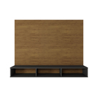 Painel Suspenso Para Tv Atlanta Freijó/preto Velluto - Bela M