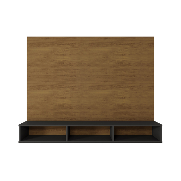 Painel Suspenso Para Tv Atlanta Freijó/preto Velluto - Bela M