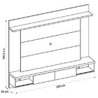 Painel Suspenso Para Tvs De 65 Polegadas Com 2 Portas Lumino-