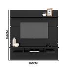 Painel Suspenso Preto Acetinado Adryan Patrimar