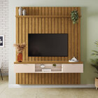 Painel Suspenso Ripado 1.8 Voi Mdp/mdf Carvalho G26 - Gran Be