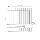 Painel Suspenso Ripado 1.8 Voi Mdp/mdf Carvalho G26 - Gran Be