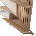 Painel Suspenso Ripado Com Led Tv Até 60 Polegadas Off White