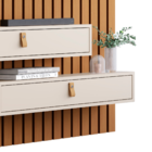 Painel Suspenso Ripado Para Tv's De 58'' Dólar Nature Pérola