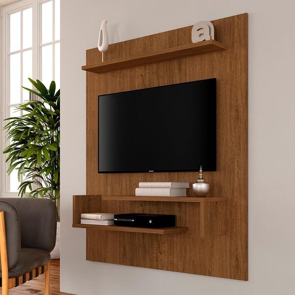 Painel Suspenso Sonora Tv 55"  Freijó - Móveis Arapongas