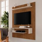 Painel Suspenso Sonora Tv 55"  Freijó/off White - Móveis Arap