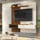Painel Suspenso Tele 150cm Tv 65 1 Porta Creme Caiena Tana De