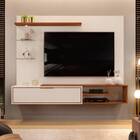 Painel Suspenso Tomás 180cm Tv 60 1 Porta Off White Freijó Ta