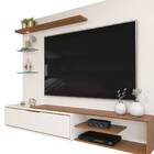 Painel Suspenso Tomás 180cm Tv 60 1 Porta Off White Freijó Ta