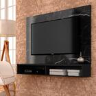 Painel Suspenso Tv 50 À 55" Quebec Carraro Preto/pr - Móveis