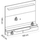 Painel Suspenso Tv 60 Pol 160 Cm 27032 Dj Moveis