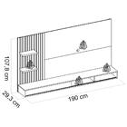 Painel Suspenso Tv 60 Pol 190 Cm 27160 Dj Moveis