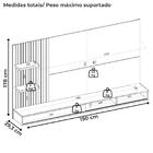Painel Suspenso Tv 60 Pol 190 Cm Bento Dj Moveis