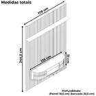 Painel Suspenso Tv 65 Pol 244x179cm Monte Carlo Madetec