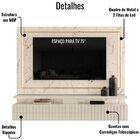 Painel Suspenso Tv 75 Polegadas Gaia Calacata Off White Madet