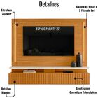 Painel Suspenso Tv 75 Polegadas Gaia Cinamomo Off White Madet