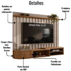 Painel Suspenso Tv 75 Polegadas Ímola Fendi Naturale Madetec