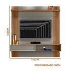 Painel Suspenso Tv Até 60 Polegadas Amêndoa Titânio Damasco S