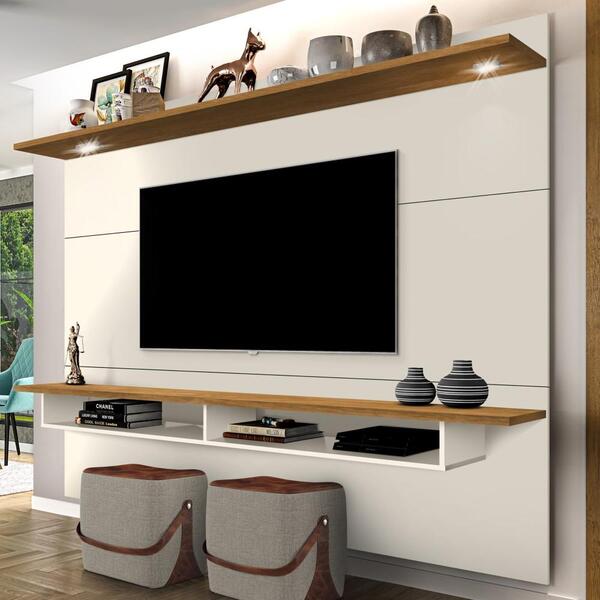 Painel Suspenso Tv Home Até 70 Polegadas Sala De Estar 2 Prat