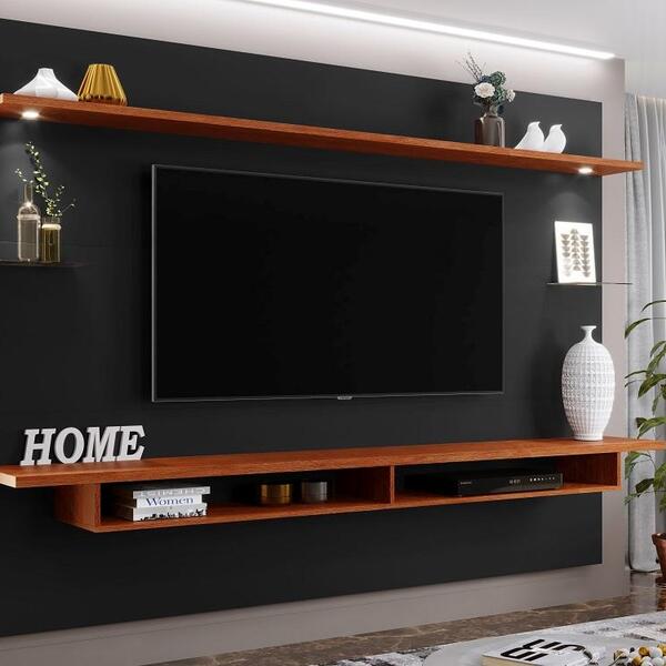 Painel Suspenso Victoria Sala Tv Até 75 Polegadas