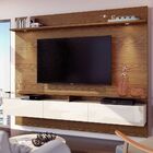 Painel Suspenso Vidratto 218cm 03 Gavetas Freijó/off White -