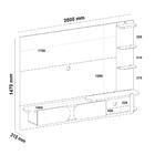 Painel Toronto Cedro/off White Artely