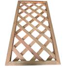 Painel Treliça de Madeira 120x60cm Marrom Madvei