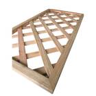 Painel Treliça de Madeira 120x60cm Marrom Madvei