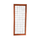 Painel Treliça de Madeira e Metal 134x55x3cm Massol