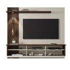 Painel Trend Off White/nogal – Bechara Móveis