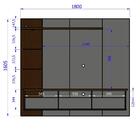 Painel Trend Preto Fosco/cinamomo/nero – Bechara Móveis