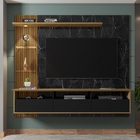 Painel Trend Preto Fosco/cinamomo/nero – Bechara Móveis