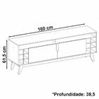 Painel Tv 50 Pol 088162 E Rack Adega 011078 Dcasa