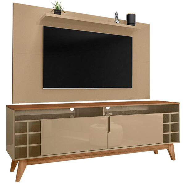 Painel Tv 50 Pol 088162 E Rack Adega 011078 Dcasa