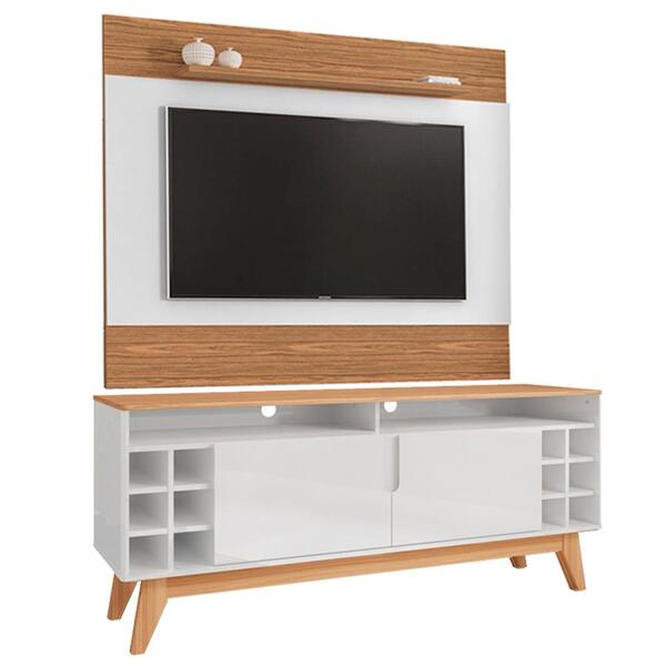 Painel Tv 50 Pol E Rack 135cm Com Adega 088166x011077 Dcasa