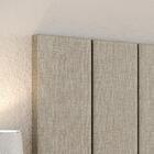 Painel Tv 50 Polegadas Branco Cabeceira Cama Casal 1,40 Bege