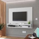 Painel Tv 50 Polegadas Branco Cabeceira Cama Casal 1,40 Bege