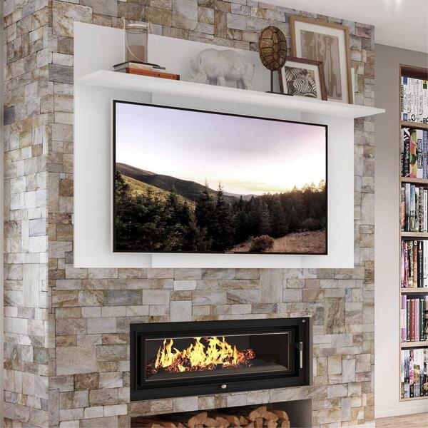 Painel Tv 55" 2 Em 1 Malta Plus Multimóveis Branco